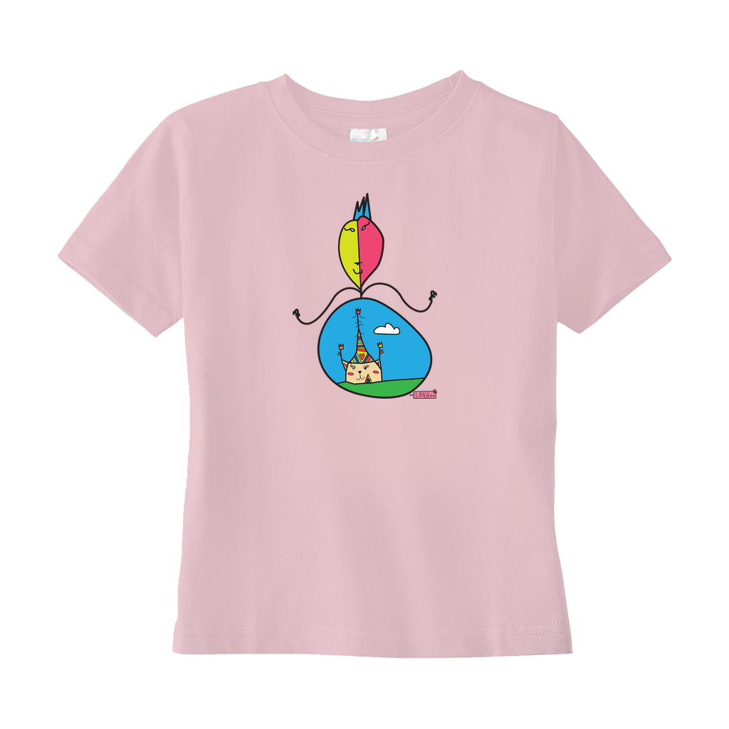 Toddler T-Shirts Circus Cat Pink