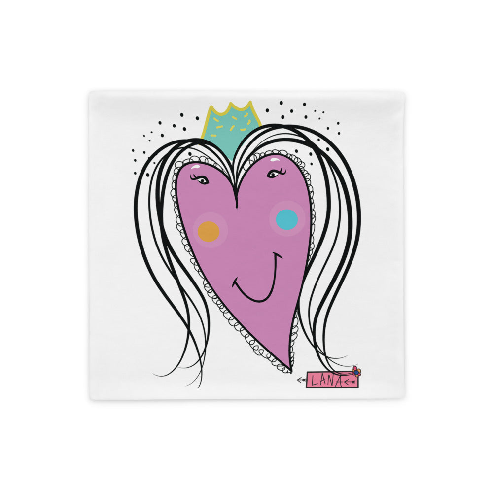 Pillow Case Heart 18x18 Front