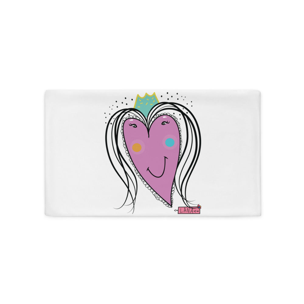 Pillow Case Heart 20x12 Front