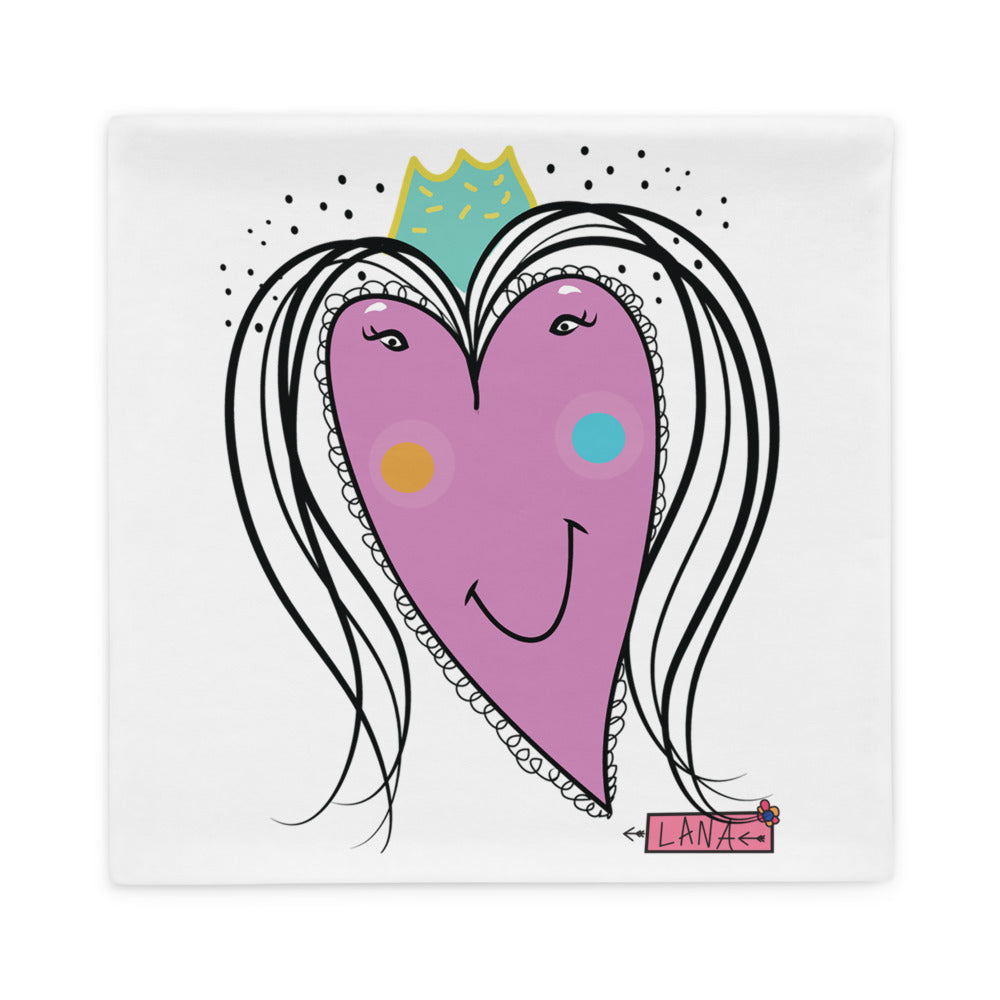 Pillow Case Heart 22x22 Front