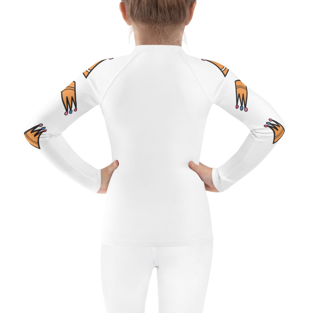 Kids Rash Guard Royal Cat