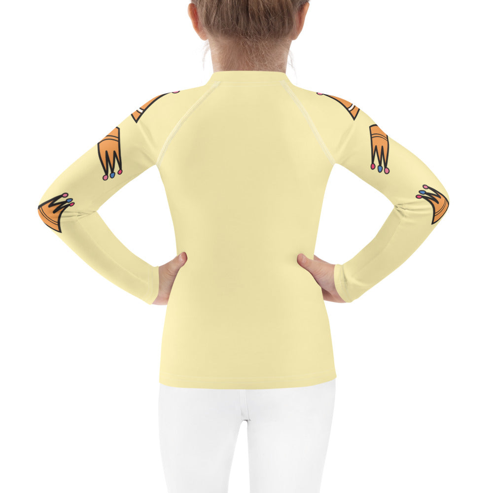 Kids Rash Guard Royal Cat Beige