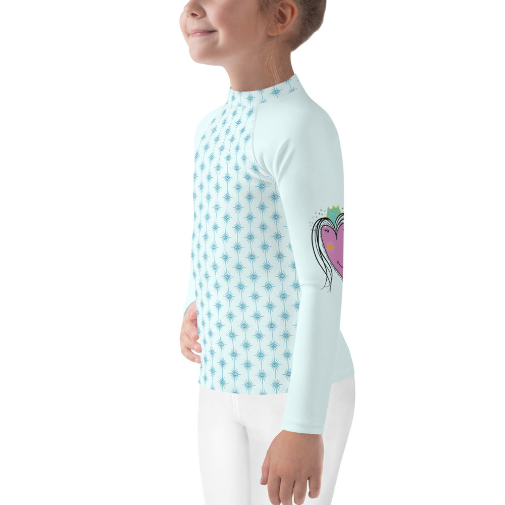 Kids Rash Guard Heart Light