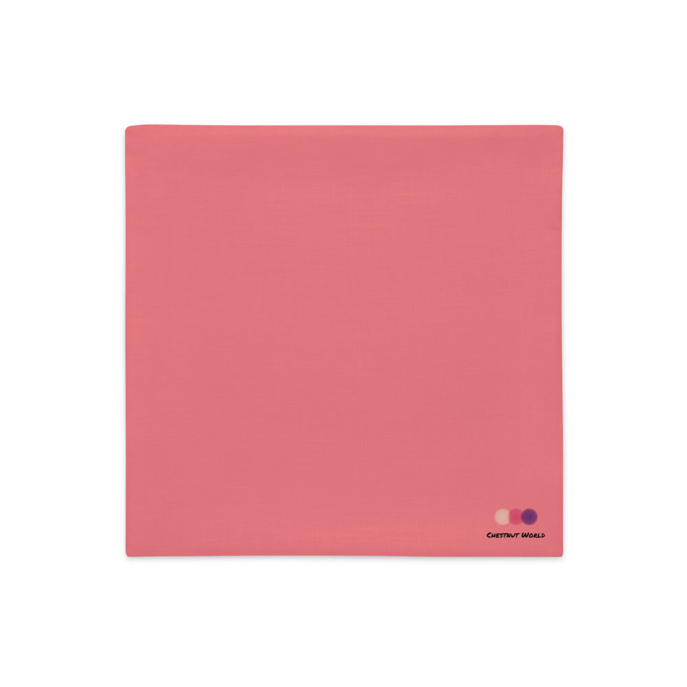 Premium Pillow Case Heart 18x18 Back
