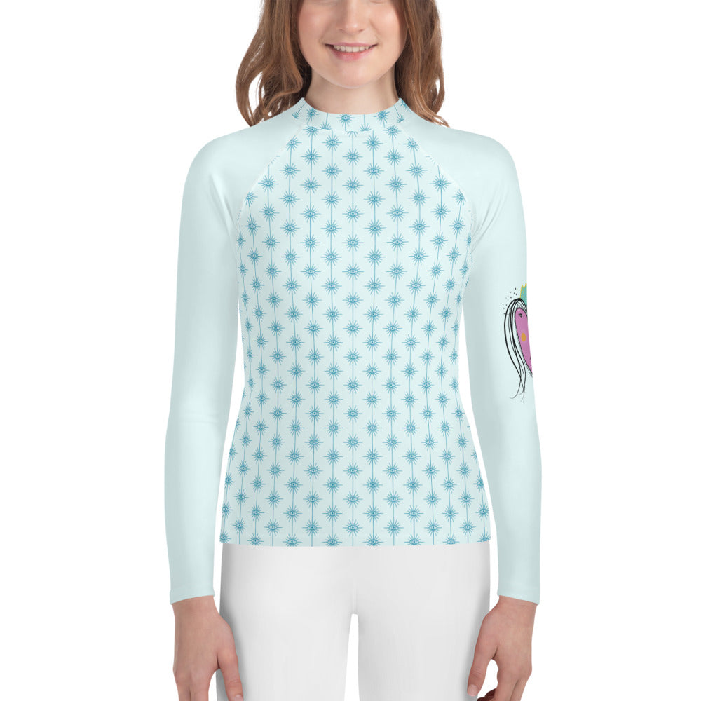 Youth Rash Guard Heart Light