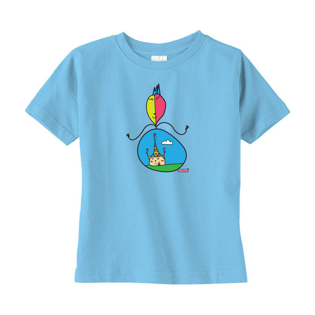 Toddler T-Shirts Circus Cat Blue