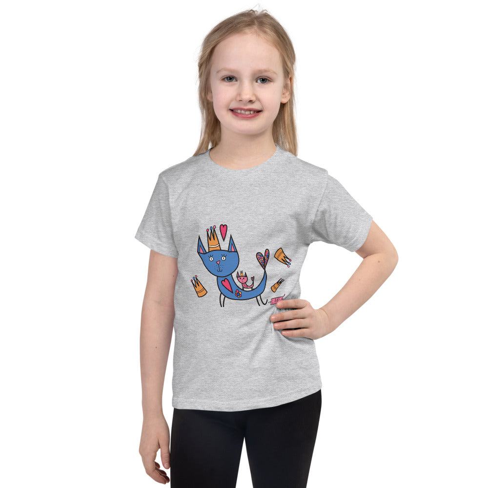 Kids T-Shirt Short Sleeve Cat