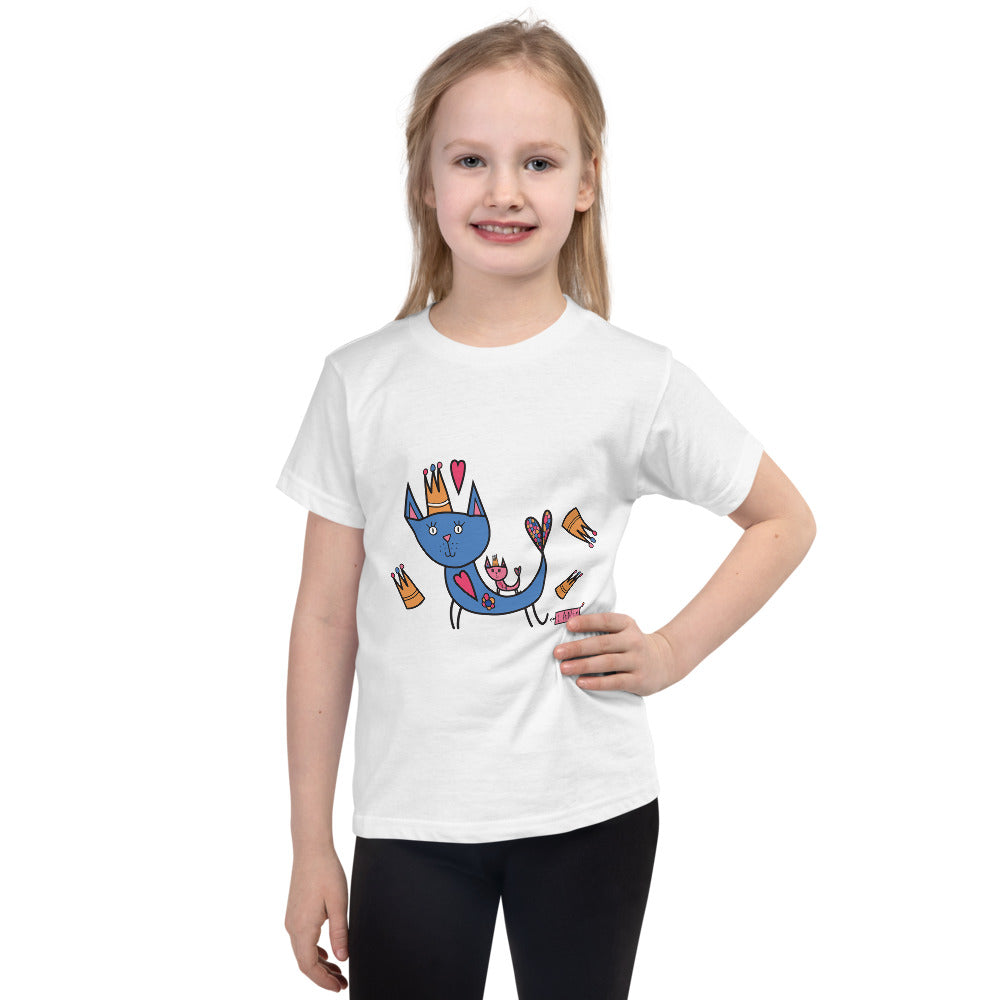 Kids T-Shirt Short Sleeve Cat