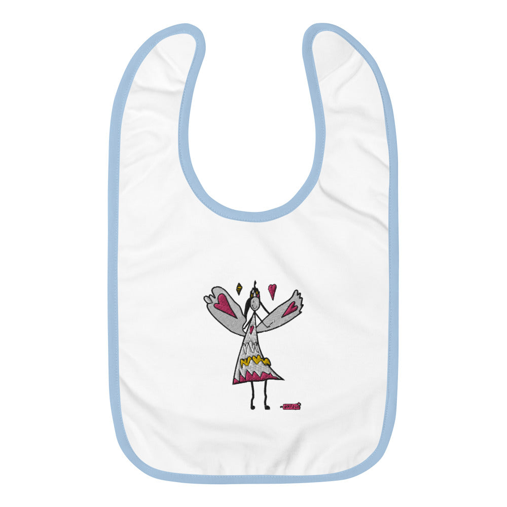 Embroidered Baby Bib Fairy