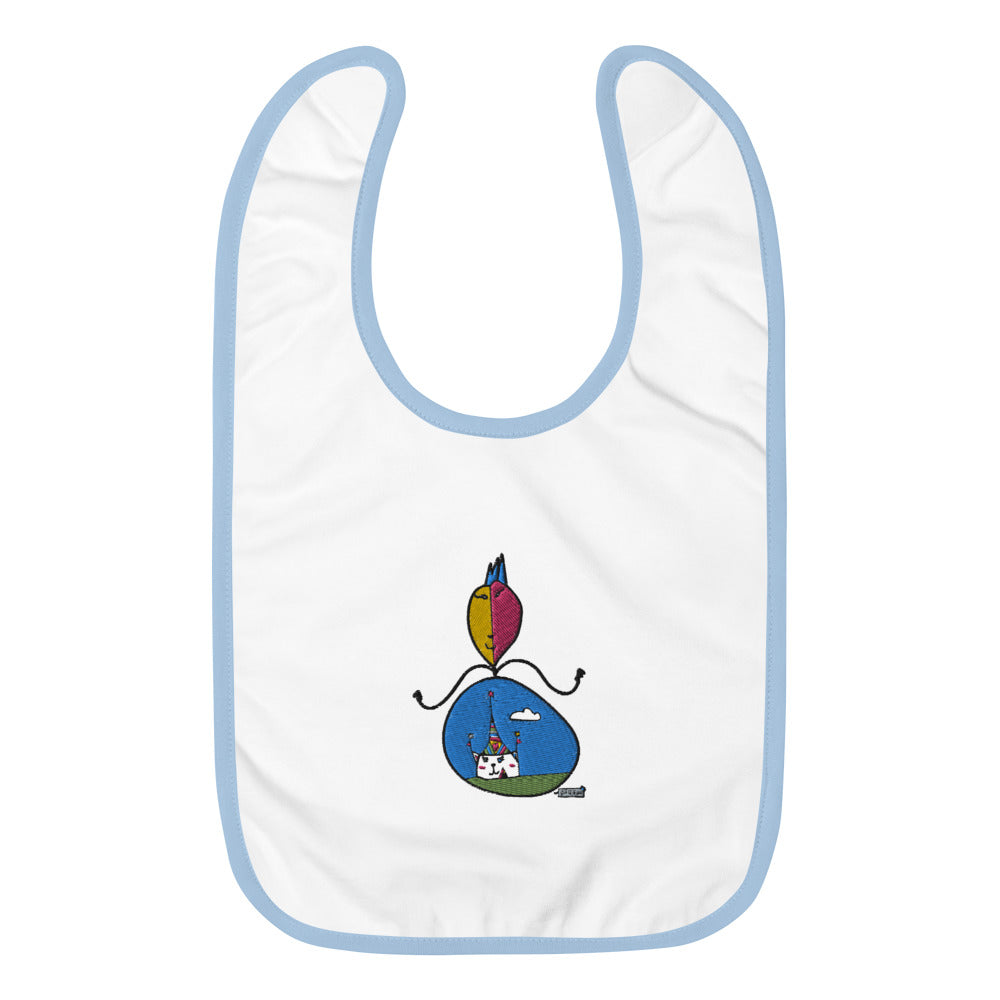 Embroidered Baby Bib Circus