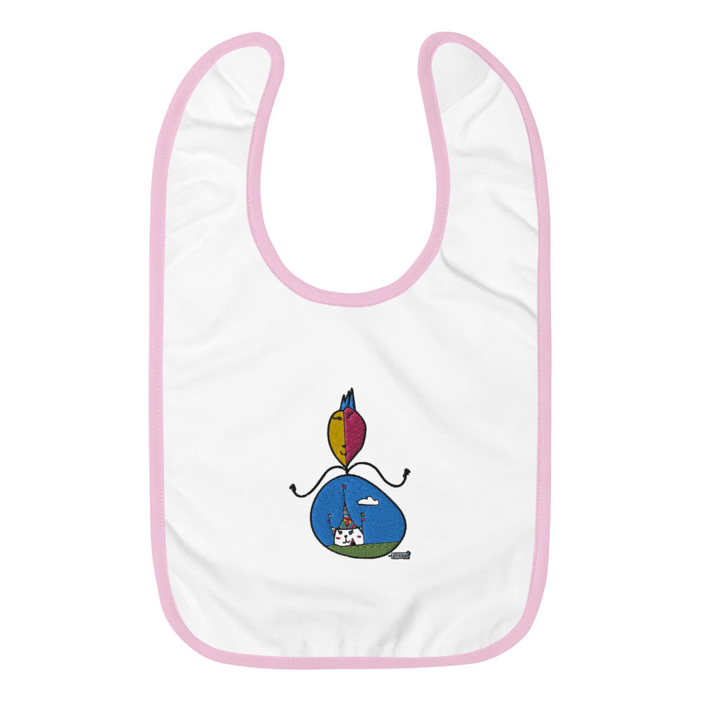 Embroidered Baby Bib Circus