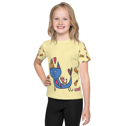 Kids T-Shirt Royal Cat