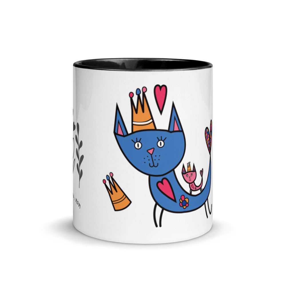 Love You Mom - Mug with Color Inside