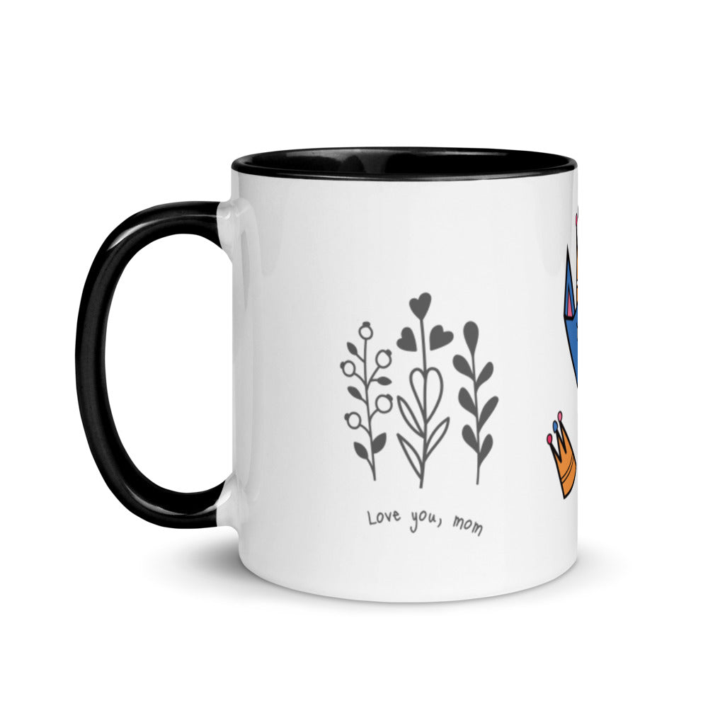 Love You Mom - Mug with Color Inside