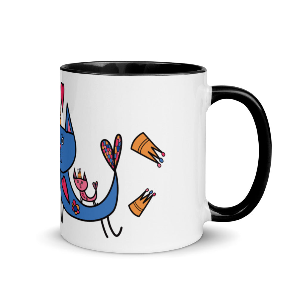 Love You Mom - Mug with Color Inside