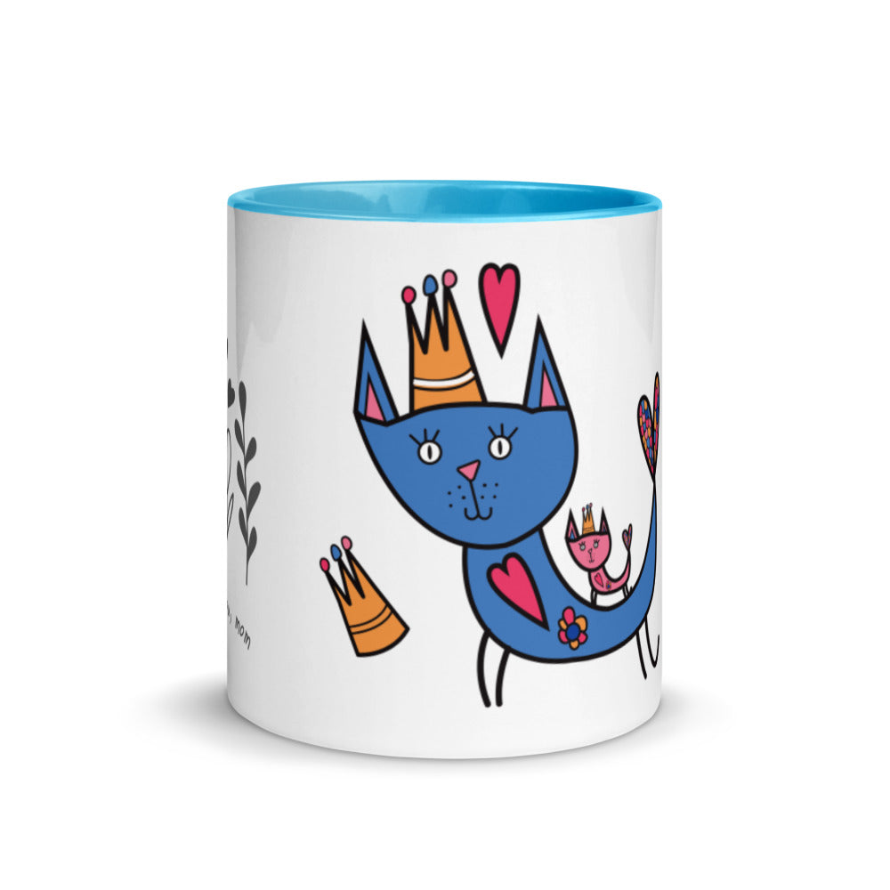Love You Mom - Mug with Color Inside