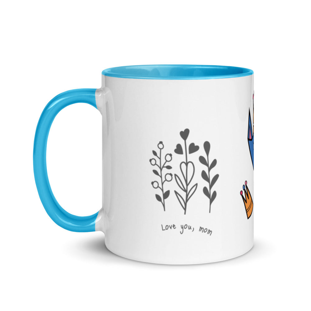 Love You Mom - Mug with Color Inside