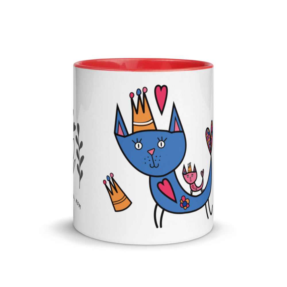 Love You Mom - Mug with Color Inside
