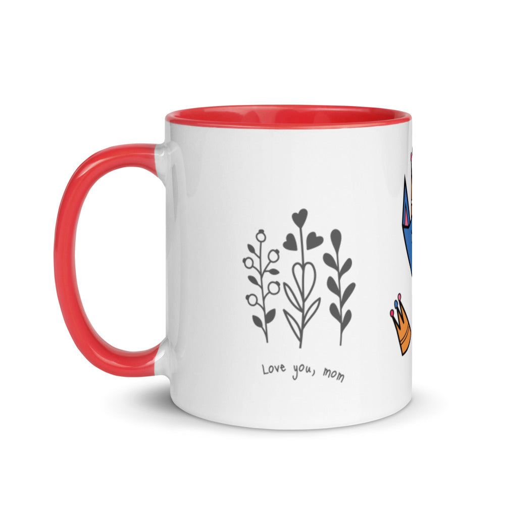 Love You Mom - Mug with Color Inside
