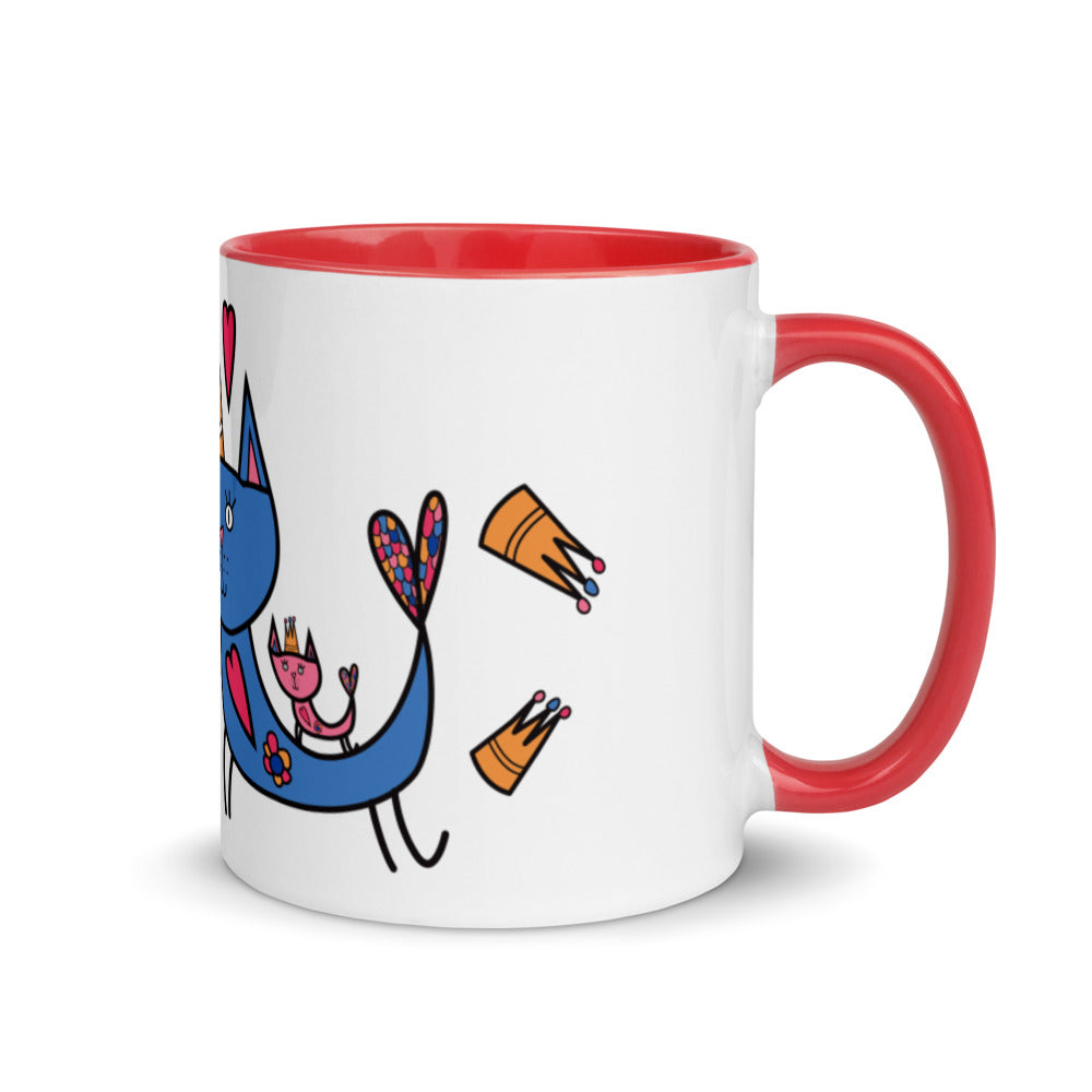 Love You Mom - Mug with Color Inside