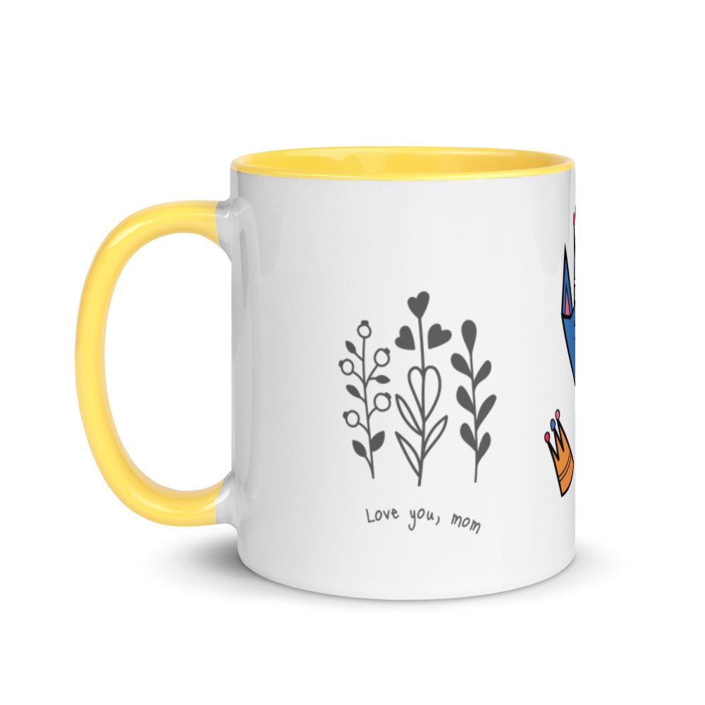 Love You Mom - Mug with Color Inside